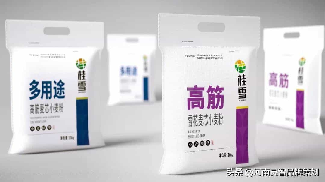 河南灵智设计_桂雪初芯、麦芯系列面粉包装设计9图  第6张