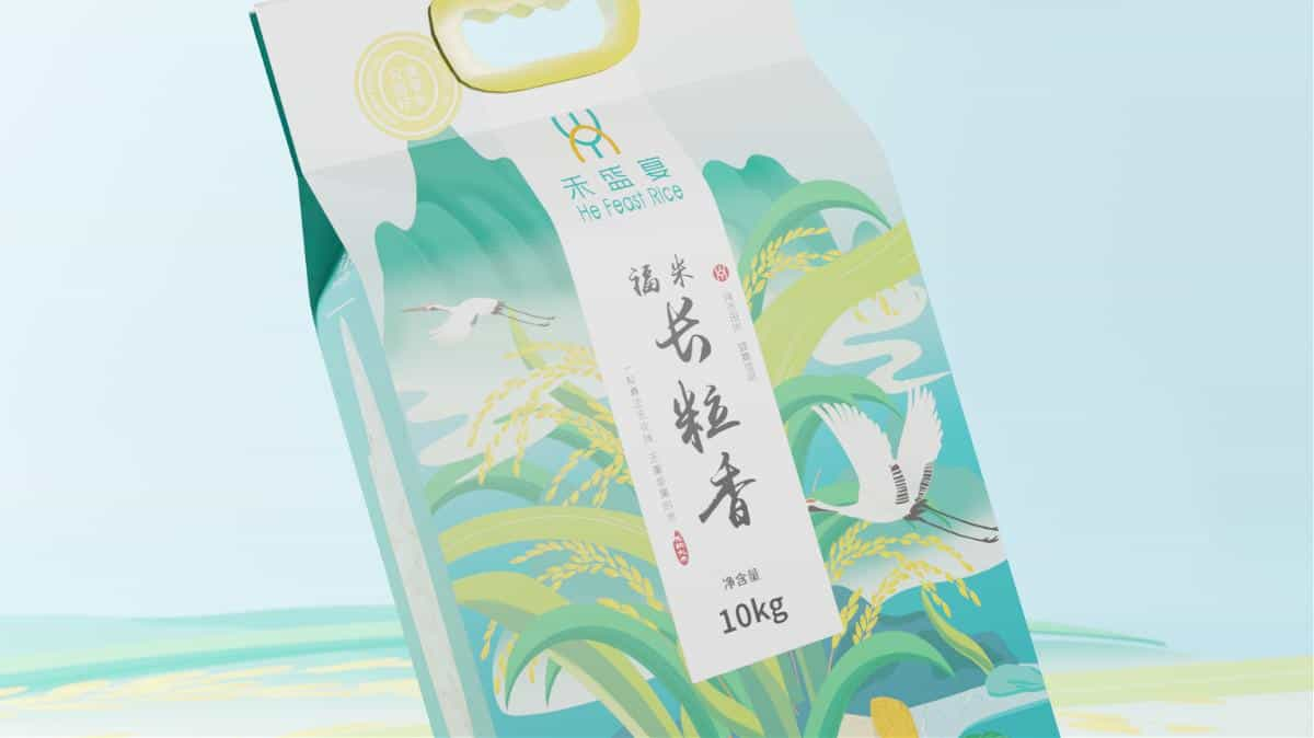 两组不同的大米包装pk!国潮占优or现代创意更胜一筹_15图  第2张