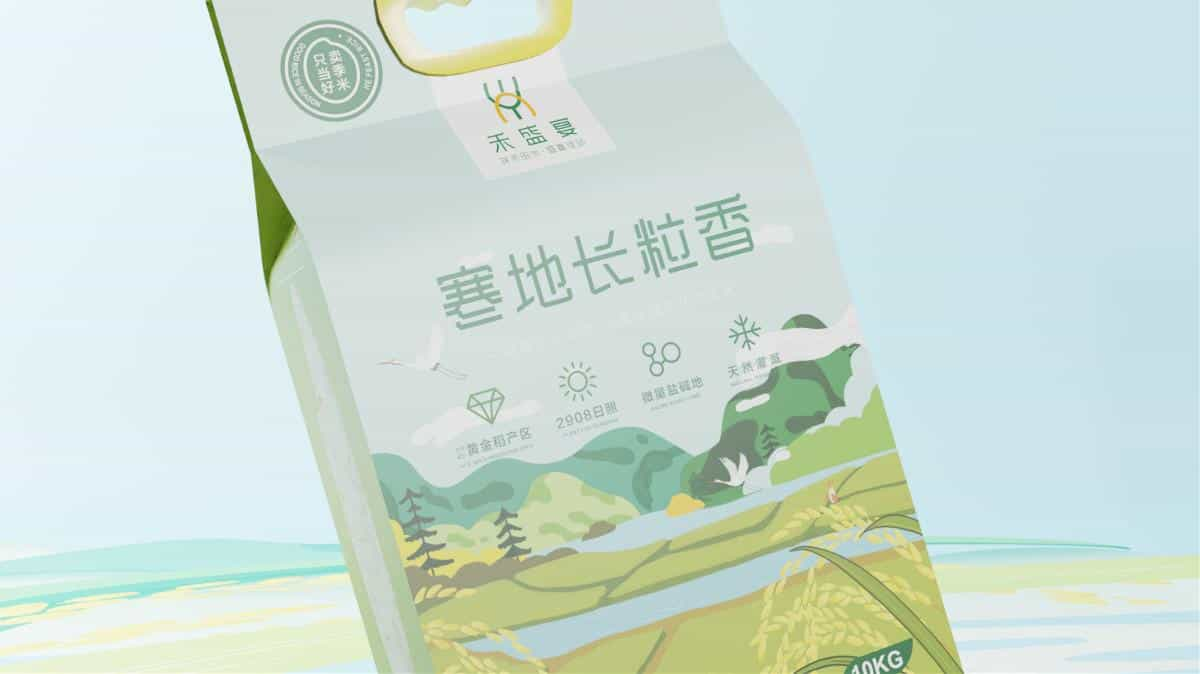 两组不同的大米包装pk!国潮占优or现代创意更胜一筹_15图  第3张